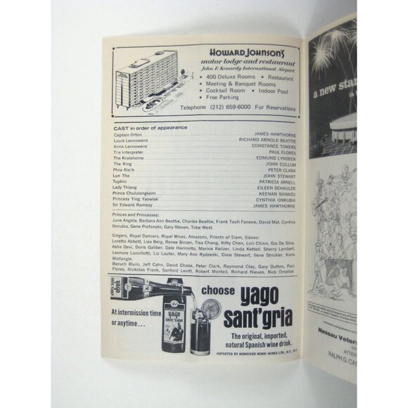 1972 Playgram The King And I Jones Beach Program Constance Towers John Cullum - Picture 3 of 6